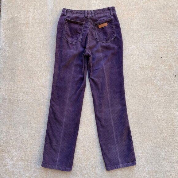 Vintage 70s Midnight Plum High Waist Jordache Cords - Picture 4 of 7